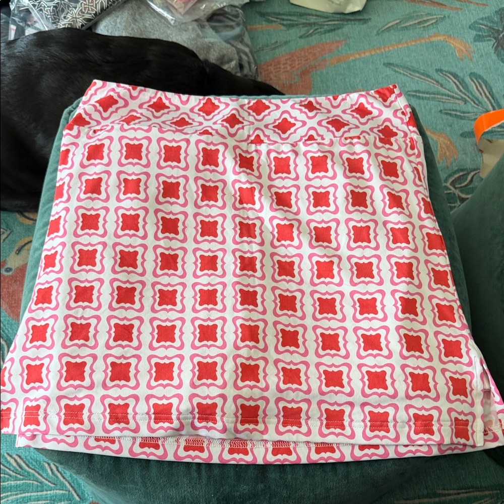 Vibrant Pink Geometric Women's Mini Skirt